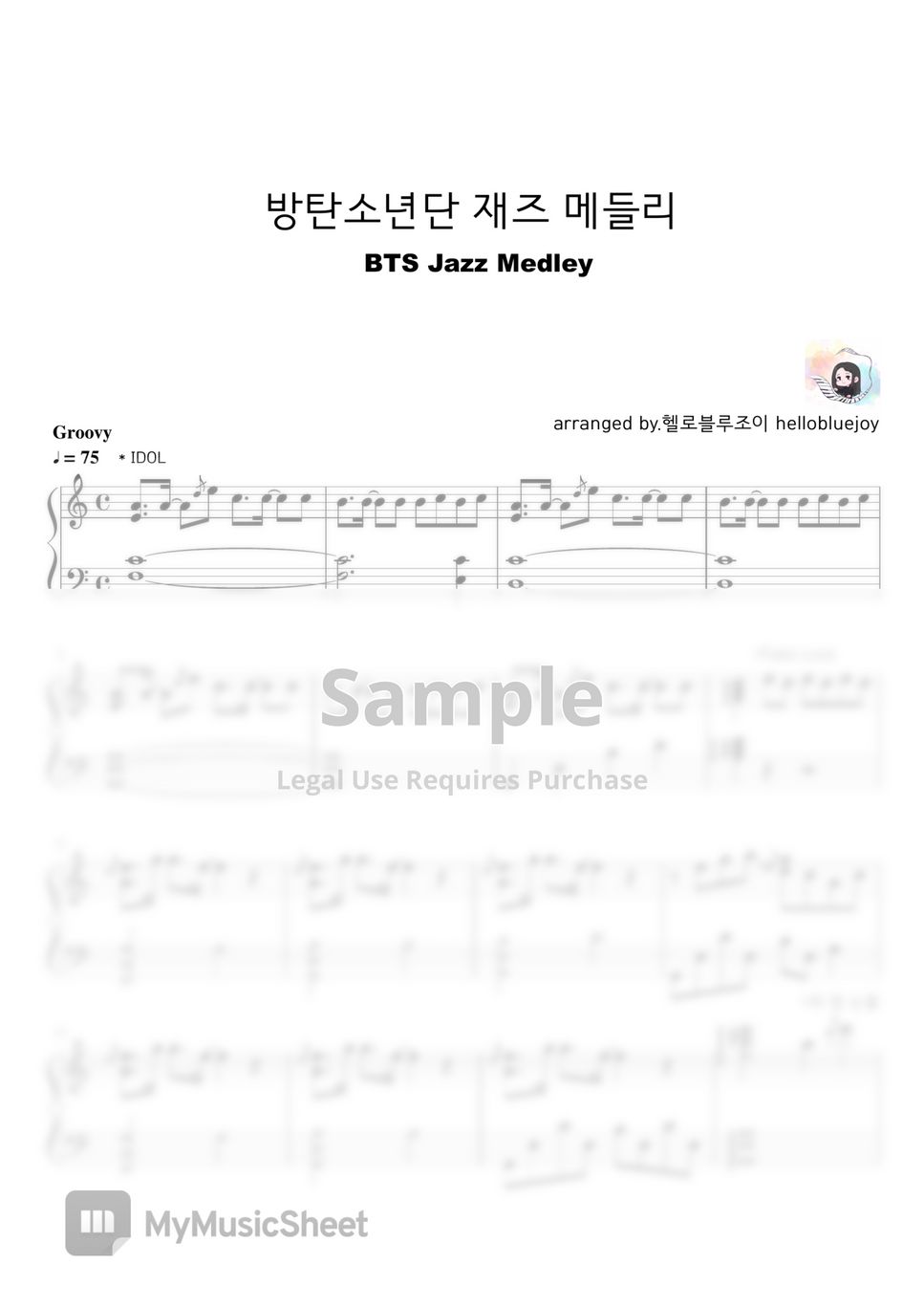 bts-bts-jazz-medley-5-songs-sheets-by