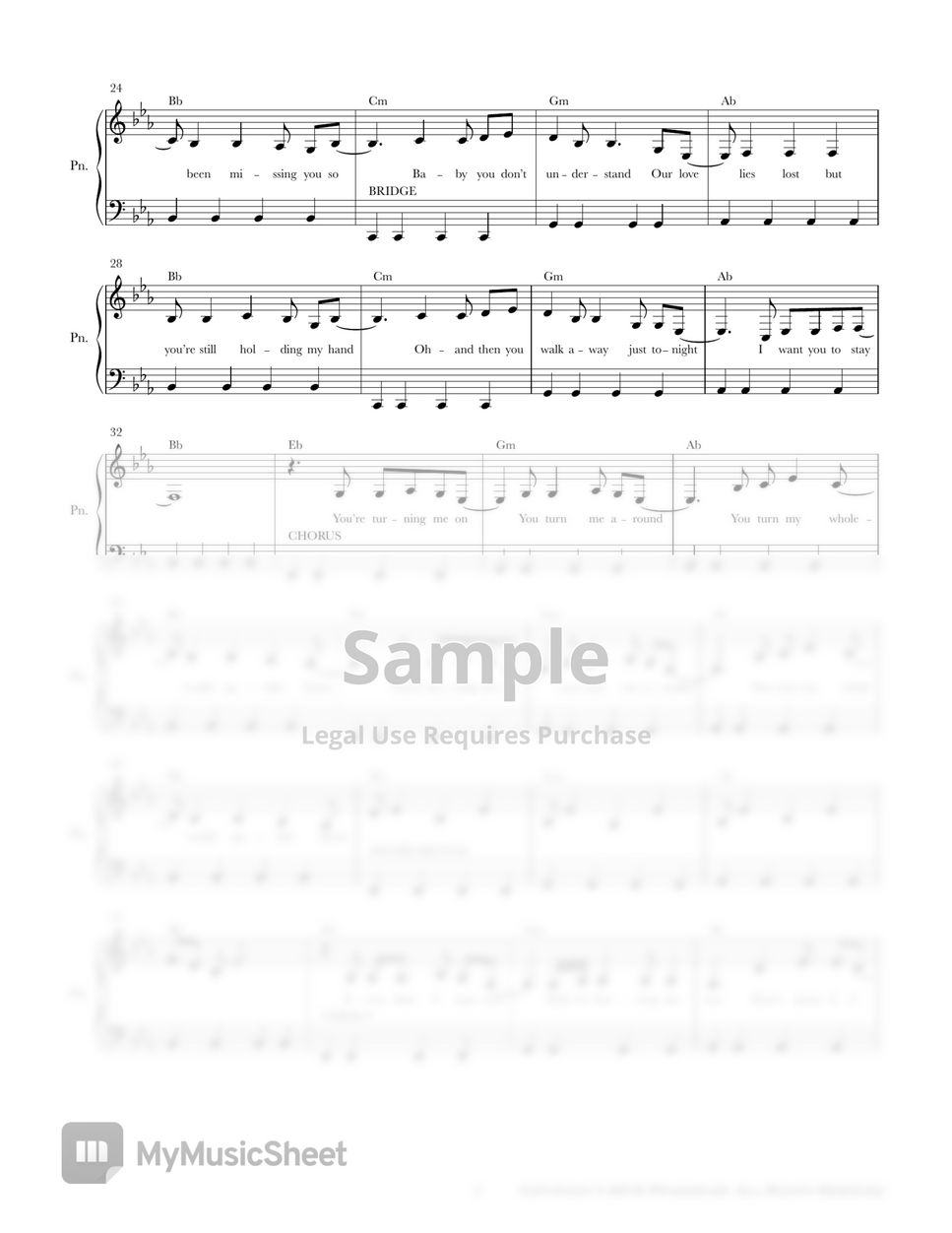 6cyclemind Upside Down (Easy Version) 악보 by PHianonize