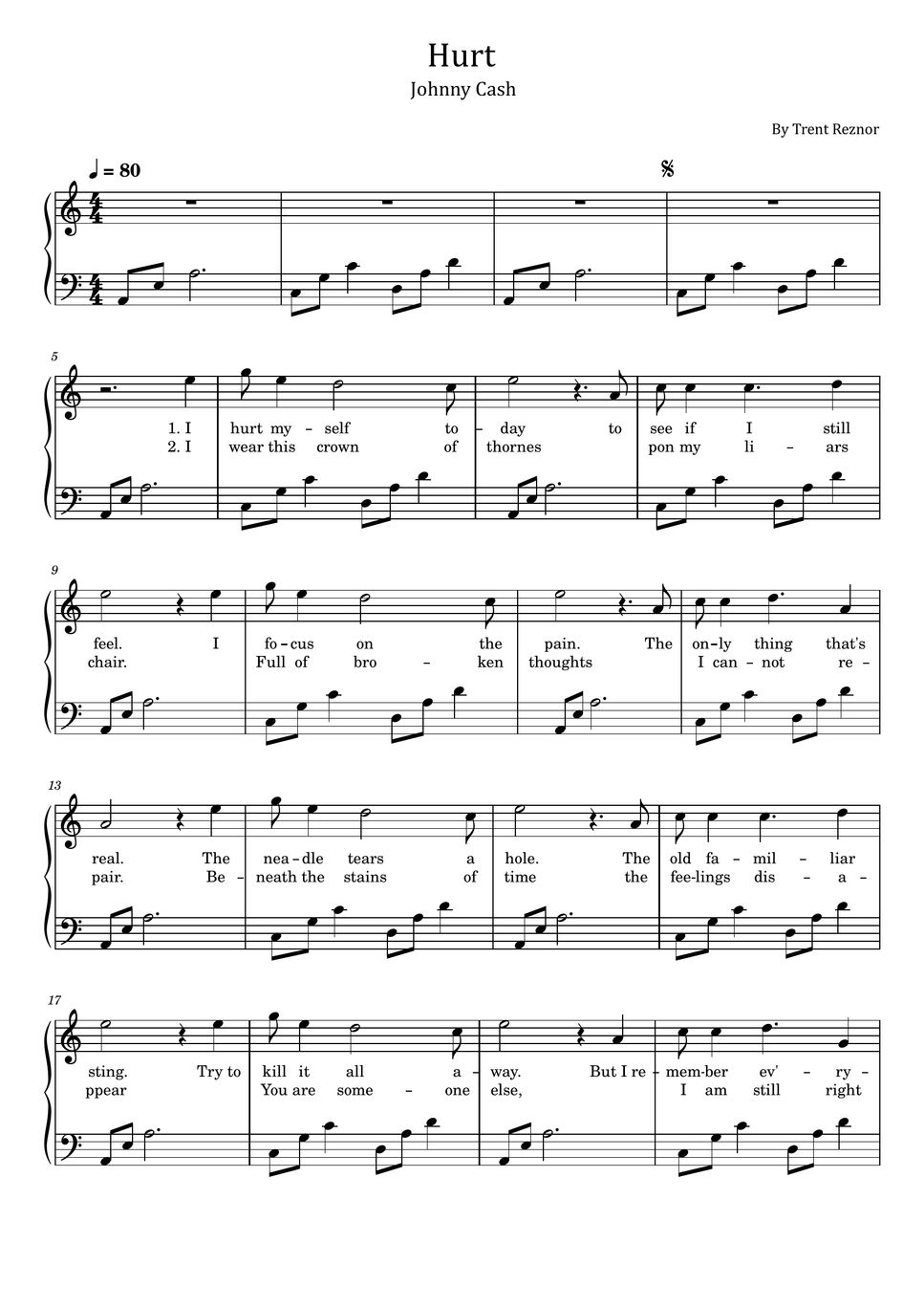 trent-reznor-hurt-johnny-cash-for-easy-piano-with-lyric-partition