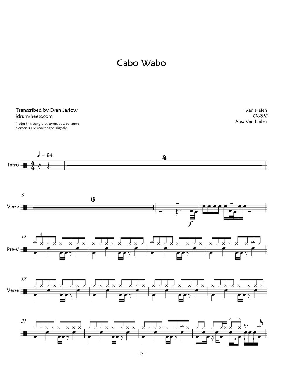 Van Halen - Cabo Wabo by Evan Aria Serenity