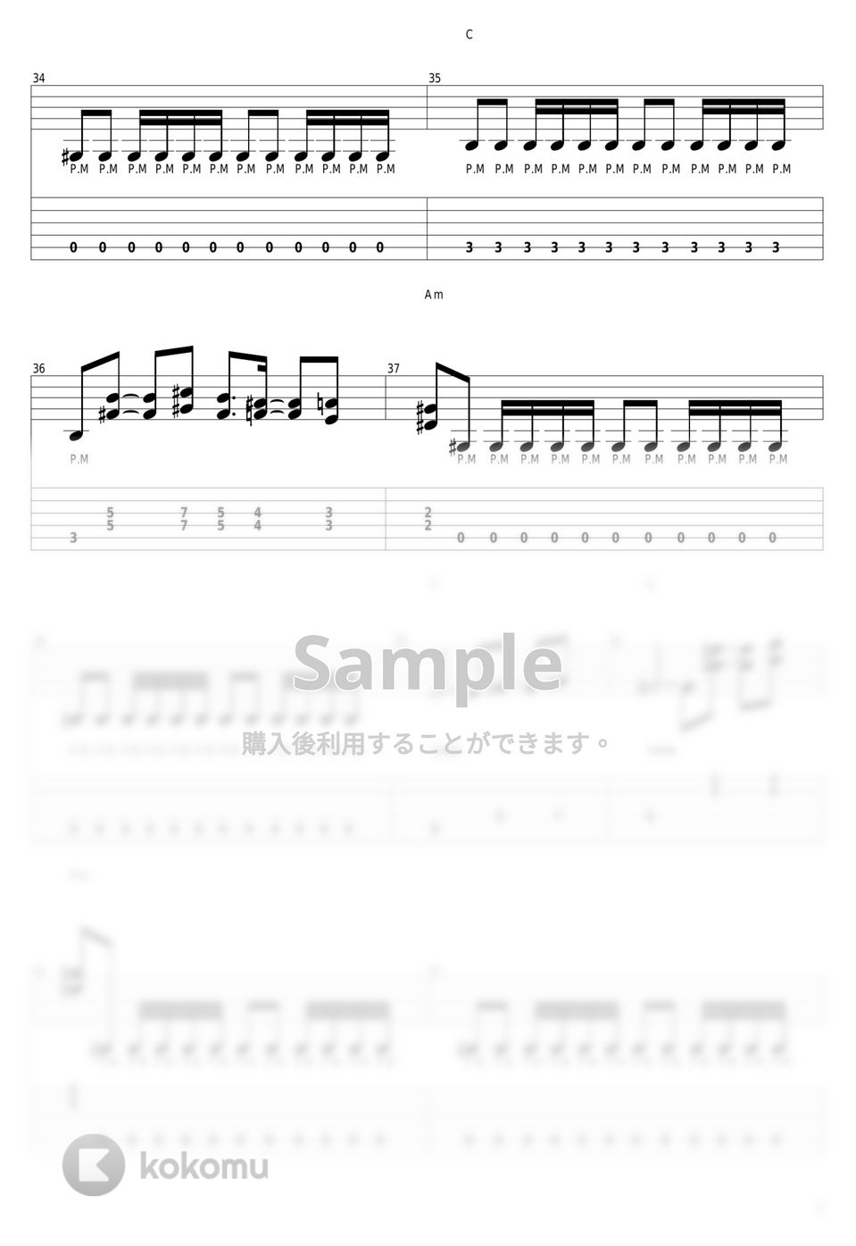 X JAPAN - Silent Jealousy タブ+五線譜 by guitar cover with tab