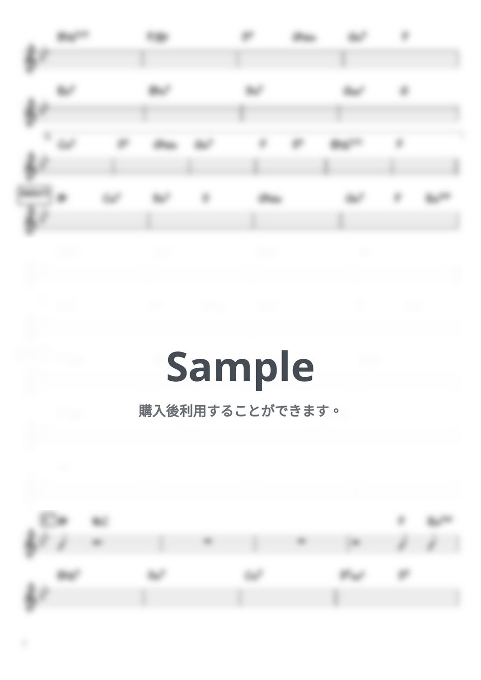 Official髭男dism - パラボラ (バンド用コード譜) by 箱譜屋