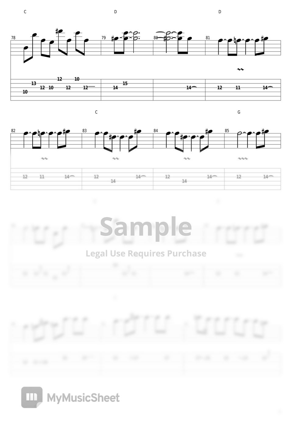 Guns N' Roses - Sweet Child O' Mine by guitar cover with tab