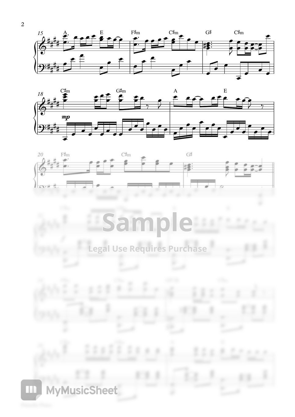 Alan Walker - On My Way (Piano Sheet) Sheets By Pianella Piano