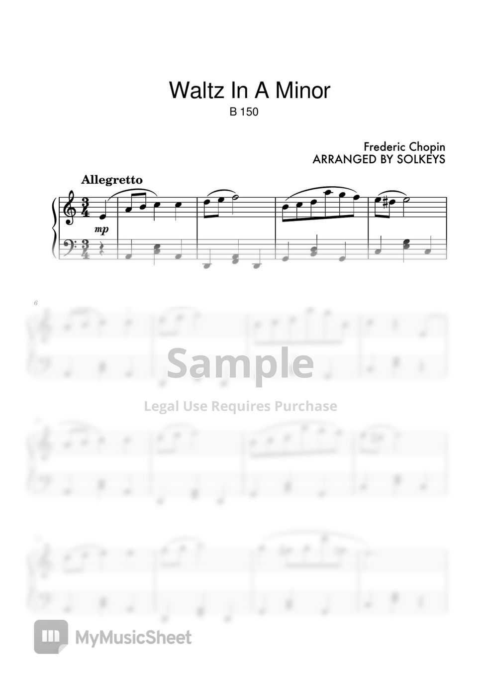 Frederic Chopin - Waltz in A minor, B. 150, Op. Posth. by SolKeys