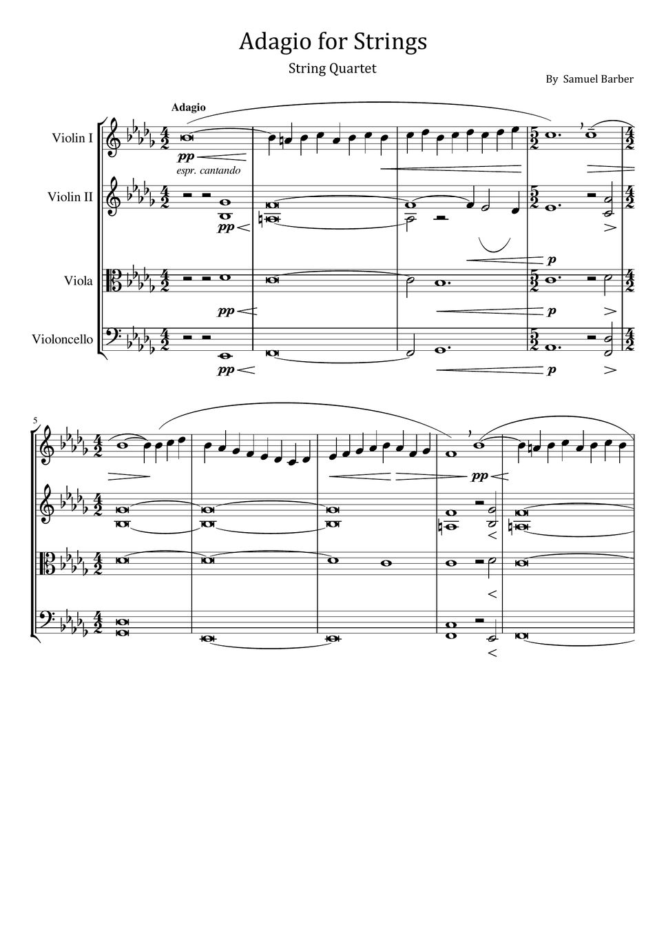 Barber adagio for strings