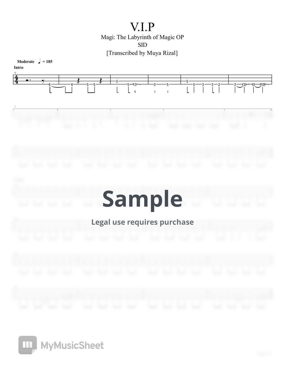 SID - V.I.P (Bass TAB) by Muya