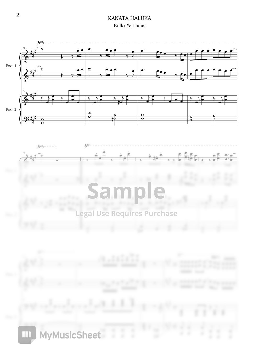 SUZUME OST KANATA HALUKA Sheets by BELLA&LUCAS