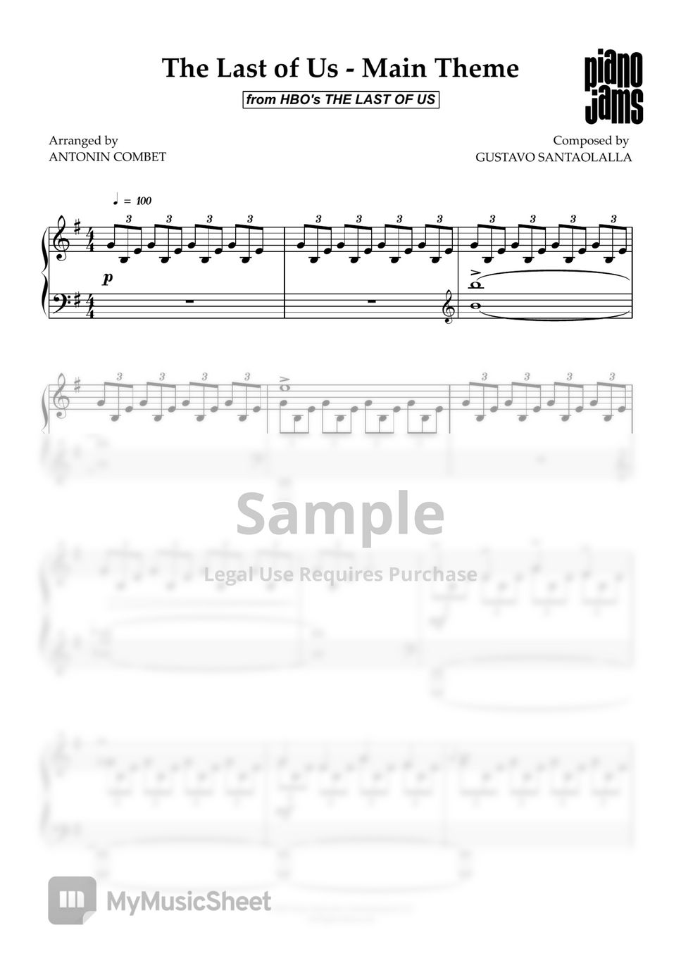 Gustavo Santaolalla - The Last Of Us - Main Theme (The Last of Us) by PIANOJAMS