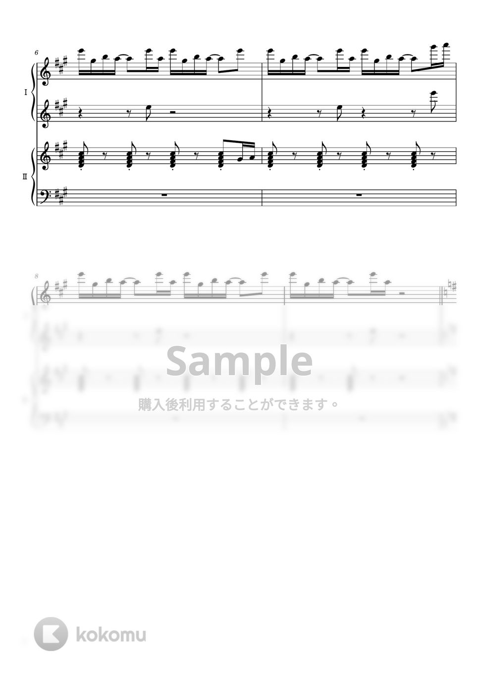 米津玄師 - Pale Blue Full ver. (連弾) by SuperMomoFactory