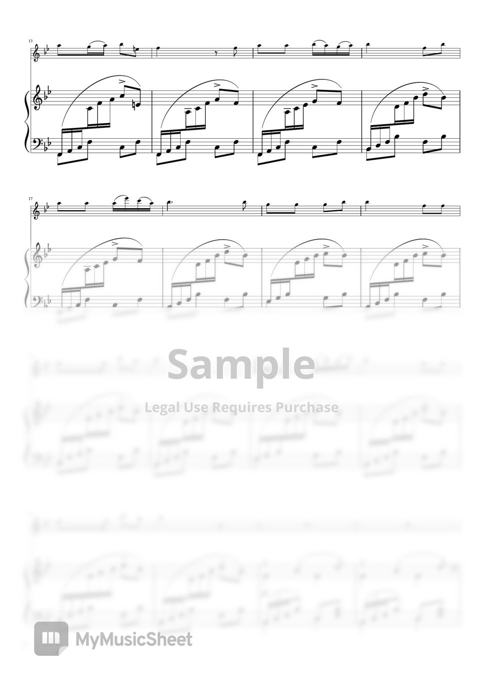 F.Schubert - Die Forelle (Bdur・Flute Piano) by pfkaori