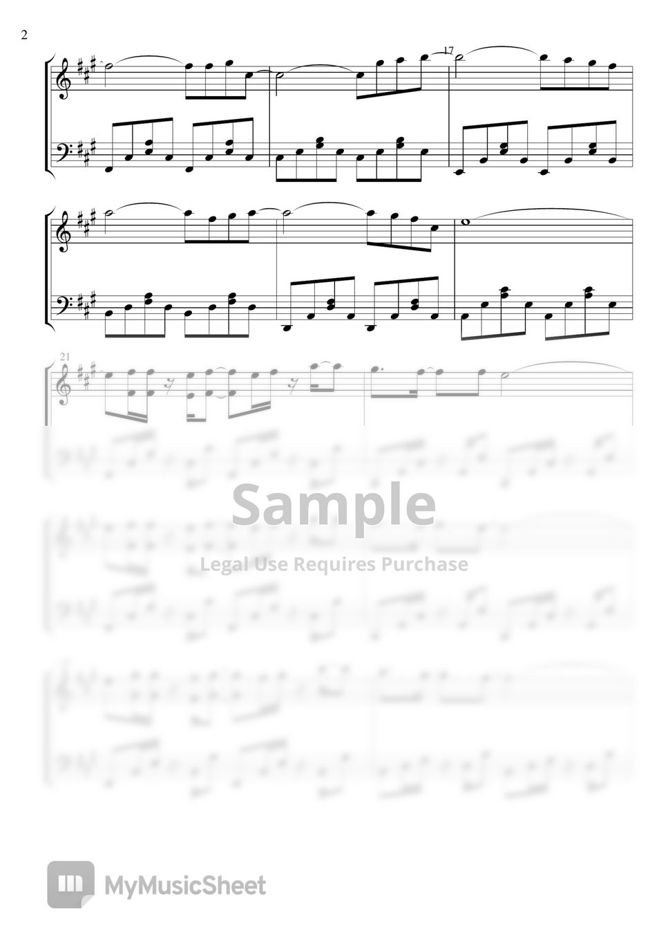 Raf Self Control (Laura Branigan) 악보 by Piano Go Life