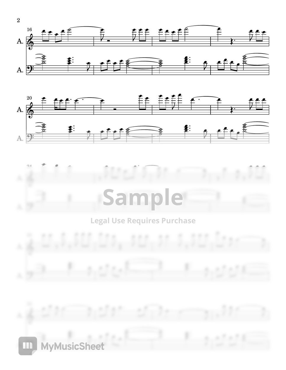 Miley Cyrus - Flowers (EASY PIANO SHEET) Sheets By Synthly