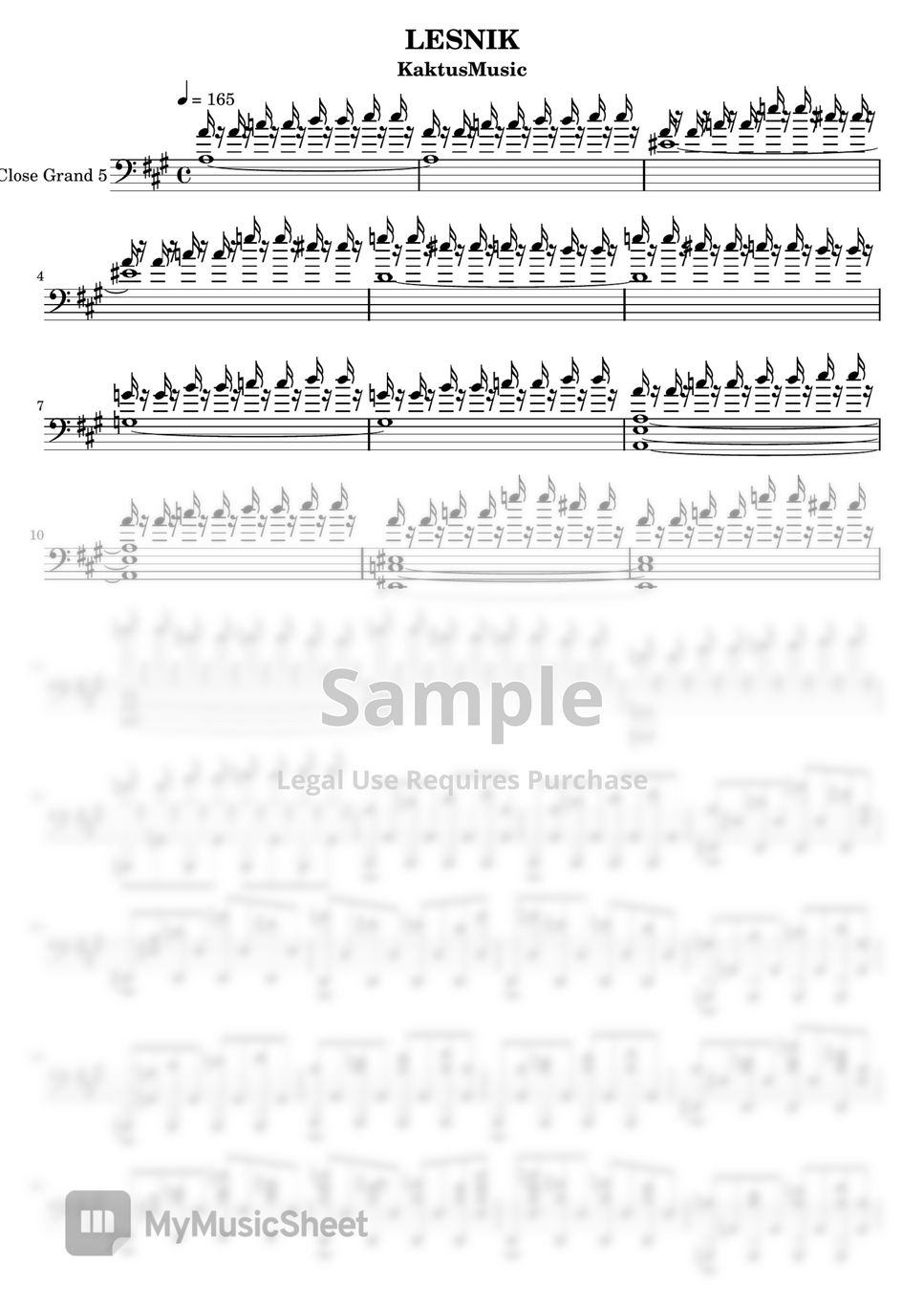 Король и Шут - Лесник Sheet by KaktusMusic