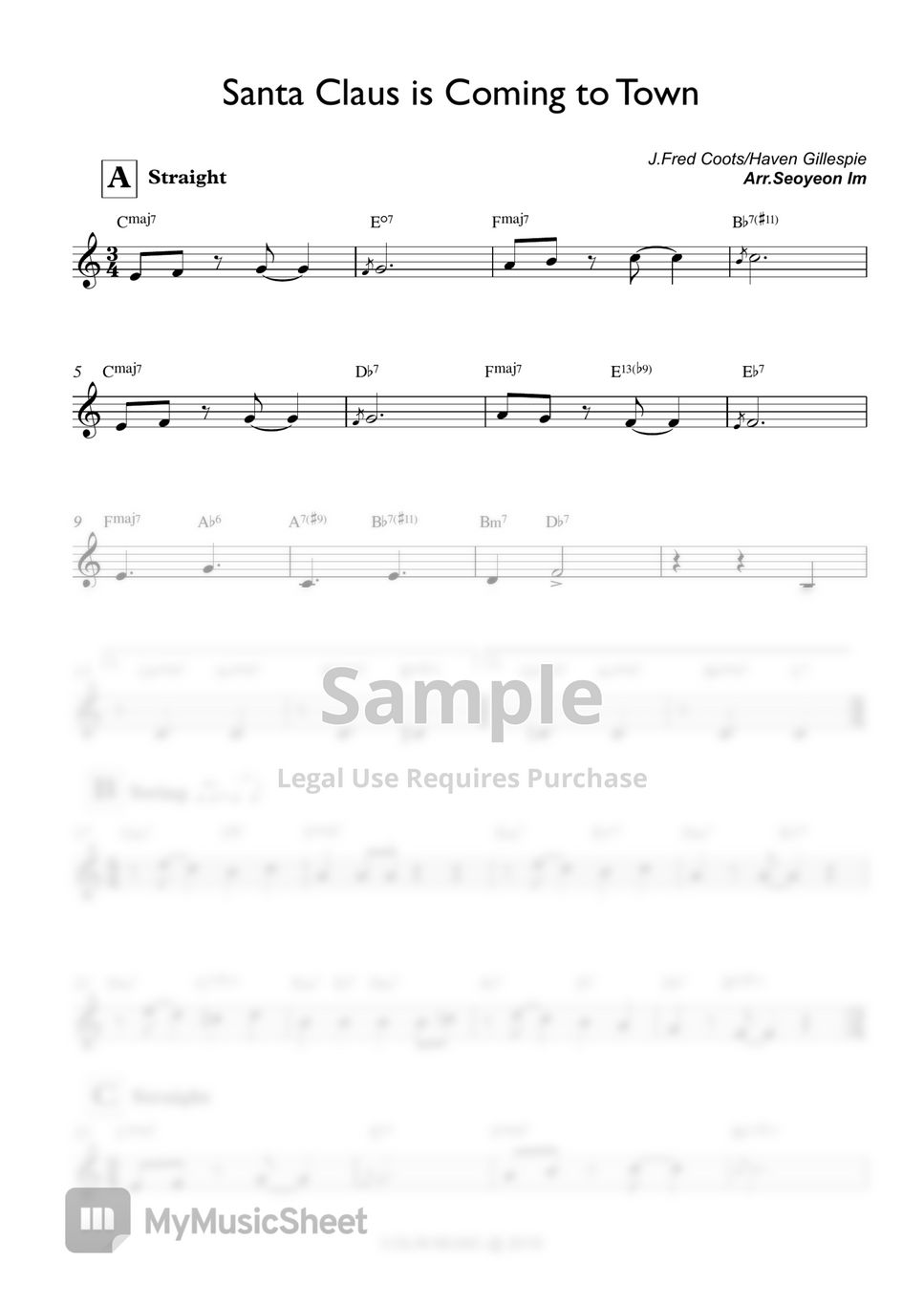 Haven Gillespi - Santa Claus is Coming to Town ( Jazz Violin Ver.) (Jazz Violin Ver.) by Seoyeon Im