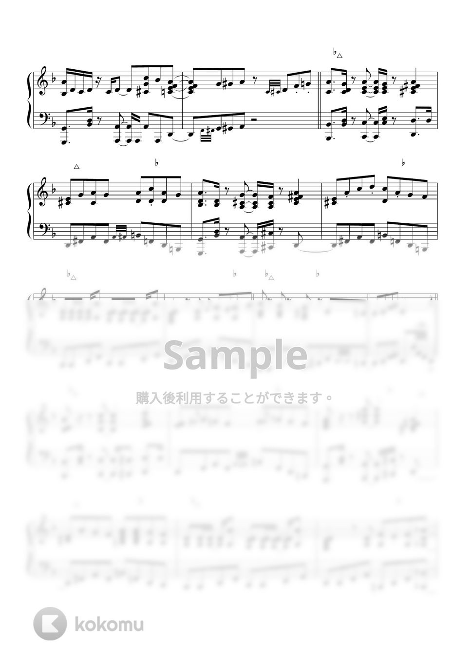 Chinozo - グッバイ宣言 - Jazzアレンジ (ピアノソロ/ボカロ/コード有) by CAFUNE-かふね-