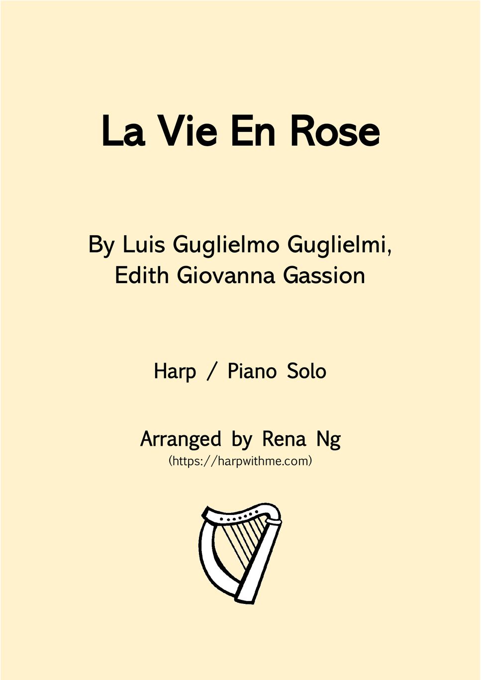 La vie en rose - Piano (Intermediate) Sheet music for Piano (Solo