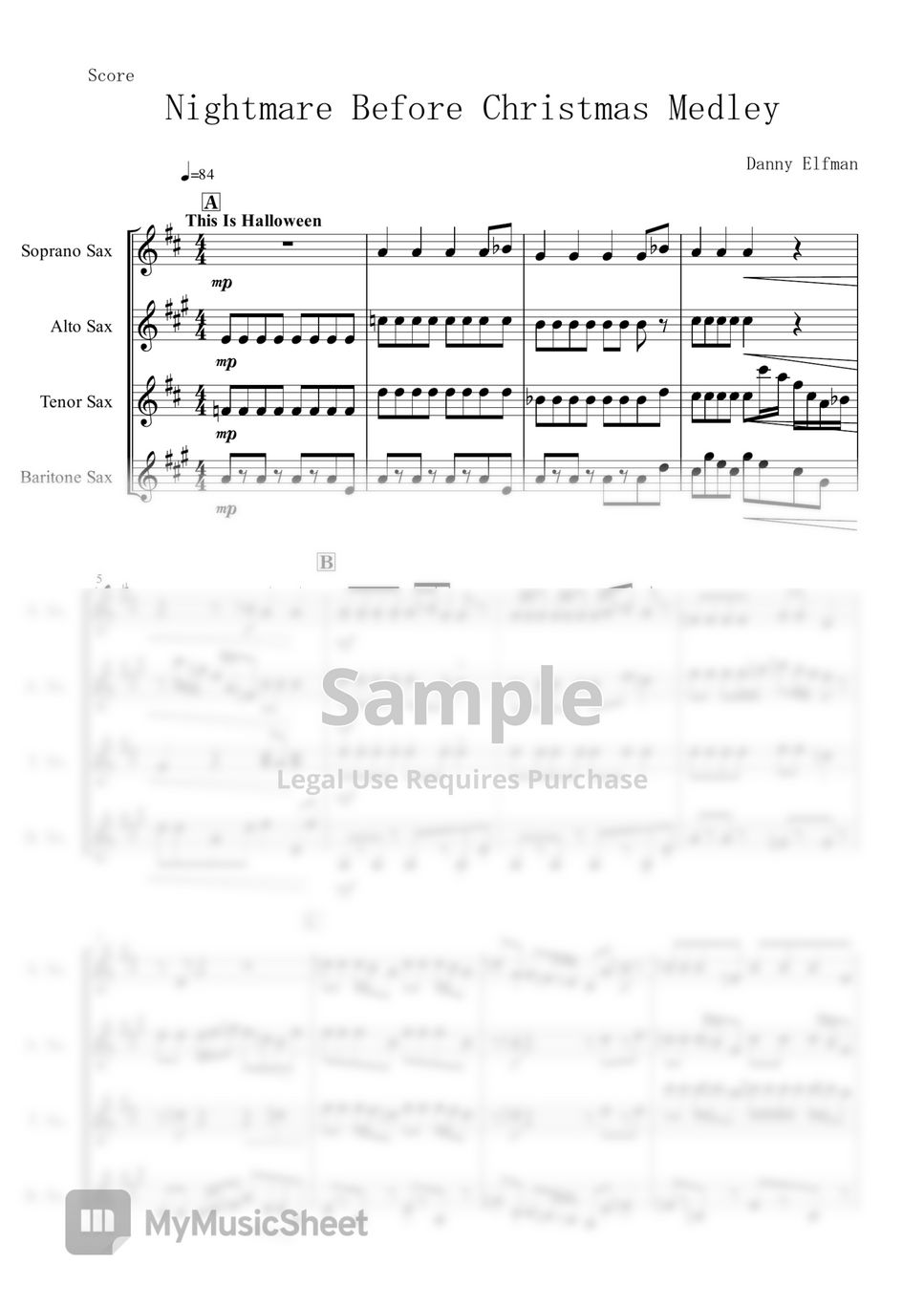 nightmare-before-christmas-nightmare-before-christmas-medley-sax