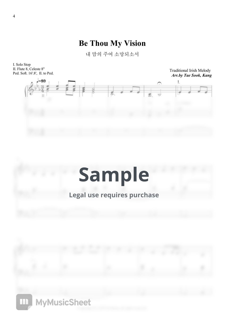 irish melody - Be Thou my Vision Sheets by TS-Kang