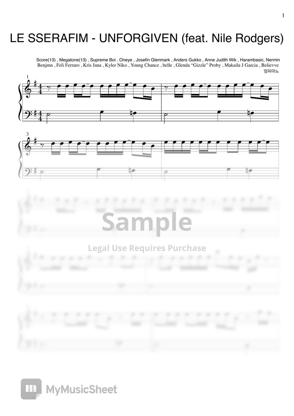 LE SSERAFIM Sheets by umpiano