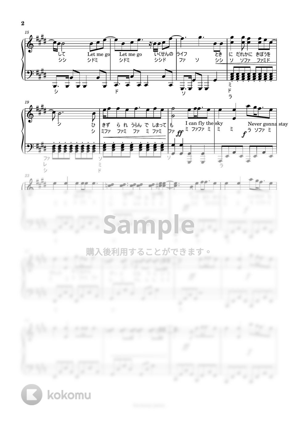 六本木クラス/THE BEAT GARDEN - [初級]Start Over (ドレミ付) by harmony piano