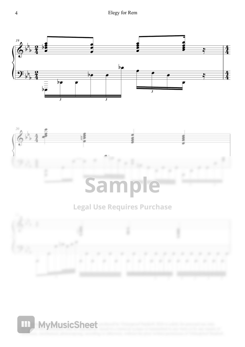 Re: Zero | Re:ゼロから始める異世界生活 | Re: Zero Kara Hajimeru Isekai Seikatsu | Ep. 15 OST Credit Song - Elegy for Rem (Solo Piano) by Jackie Chua