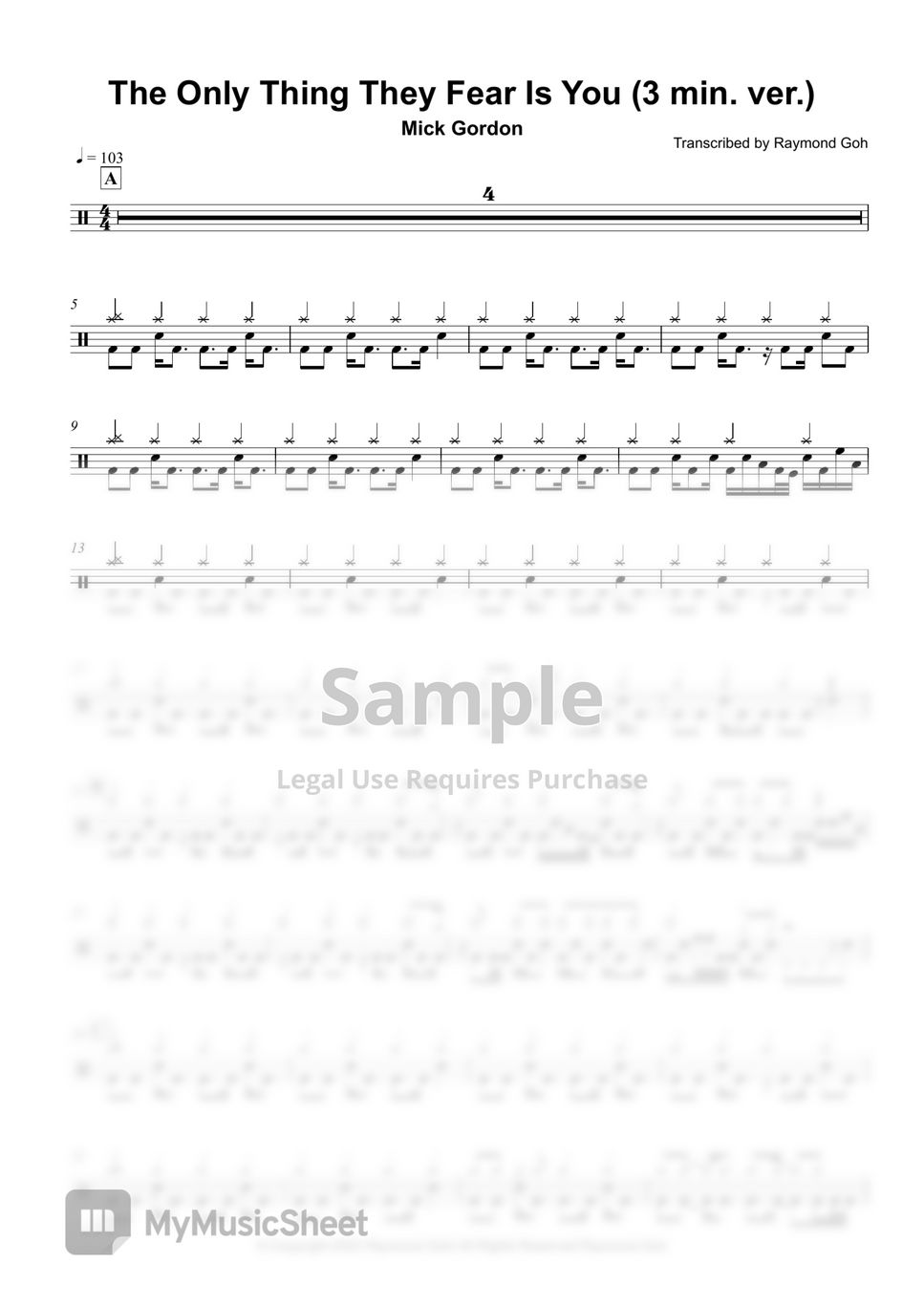 Guitar Tab and sheet music for Eternal Doom