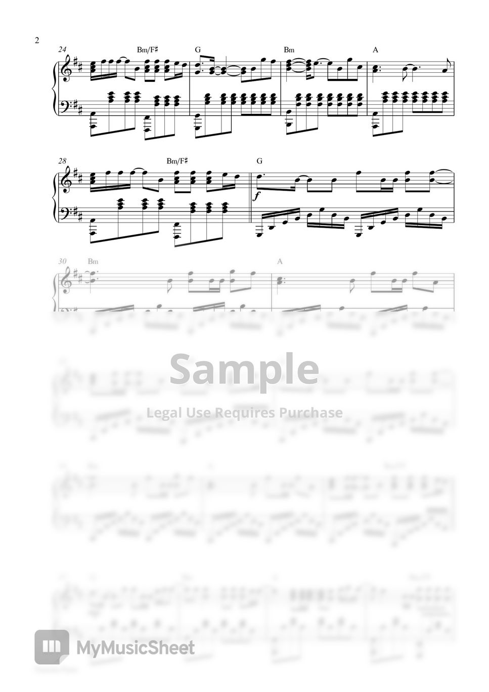 Rihanna Diamonds Piano Sheet Partitura By Pianella Piano 