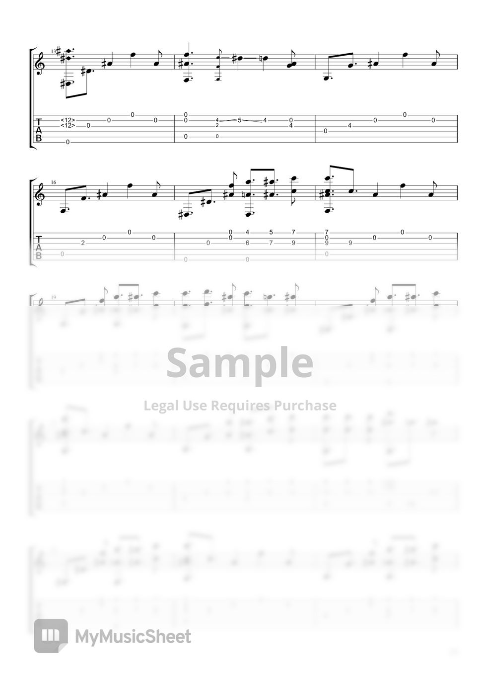 Maplestory - Sellas : Where Stars Rest (Fingerstyle) Sheets by Aethersan