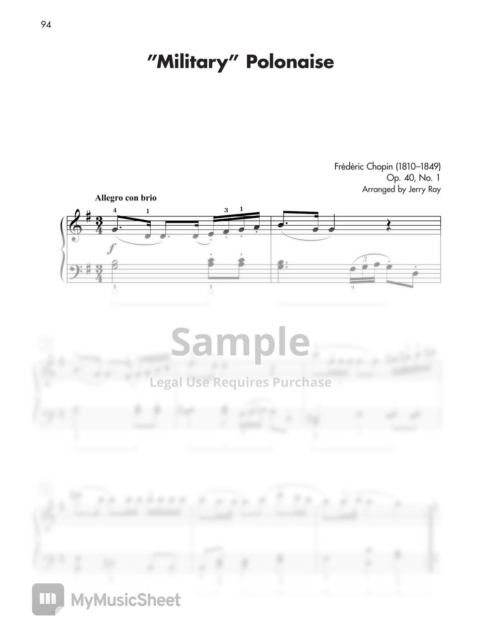 Artist - Military Polonaise Chopin Easy.pdf by Artist