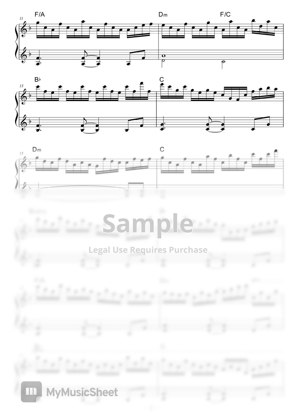 SANOVA - ひとつしかないモノ by piano*score