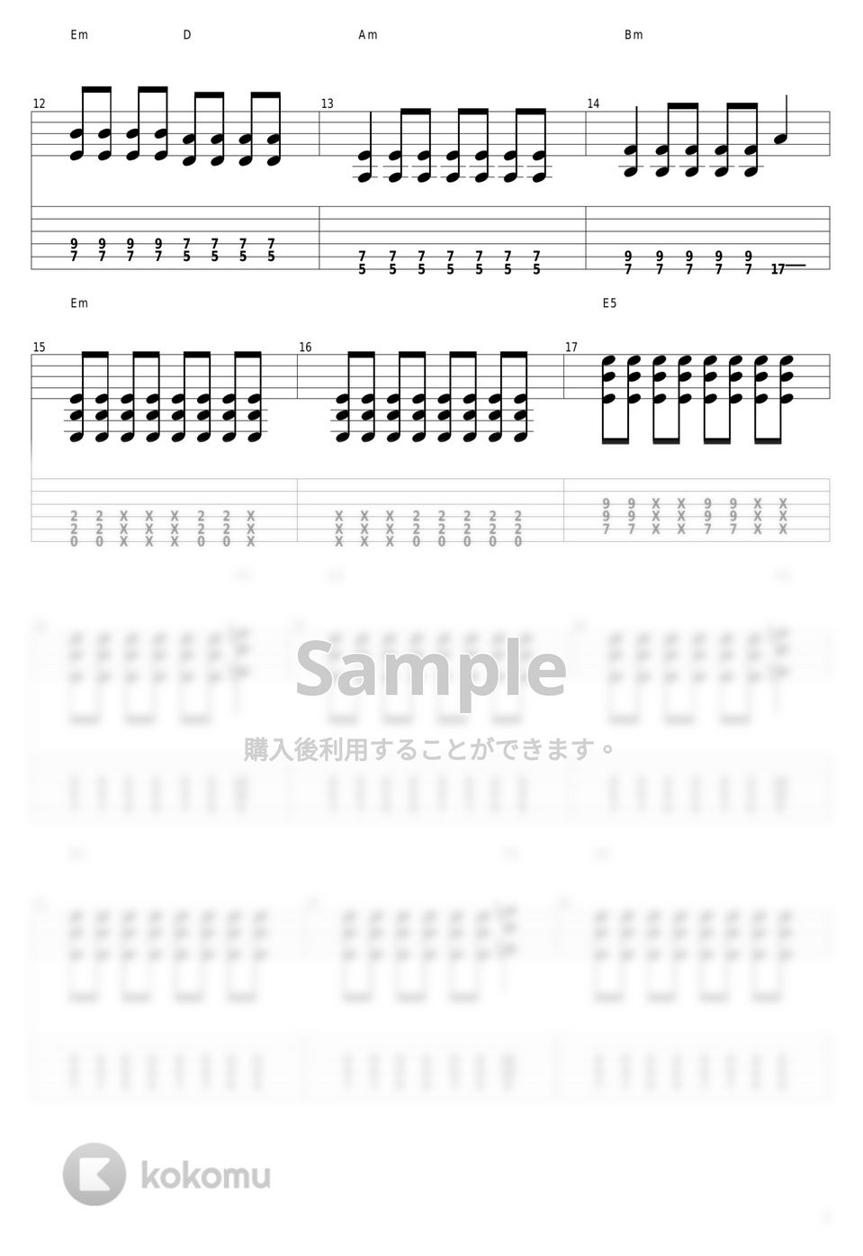 放課後ティータイム - Don’t Say Lazy by guitar cover with tab