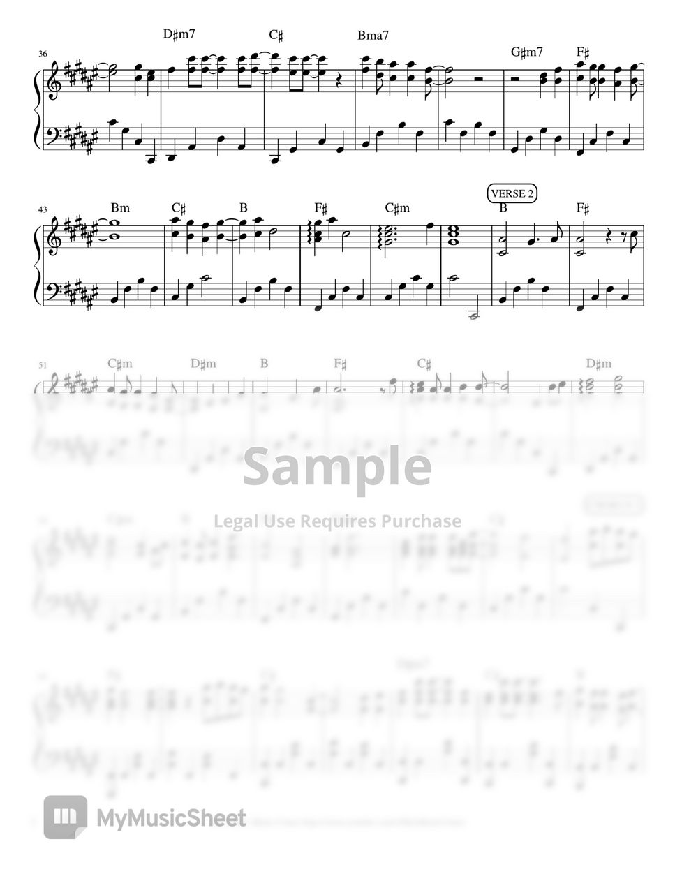 Solji One Person (piano sheet music) Sheets by Mel's Music Corner