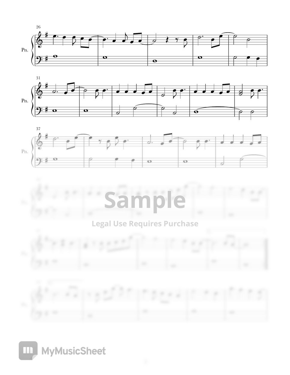 John Legend - All Of Me (Easy Version) 악보 by PHianonize