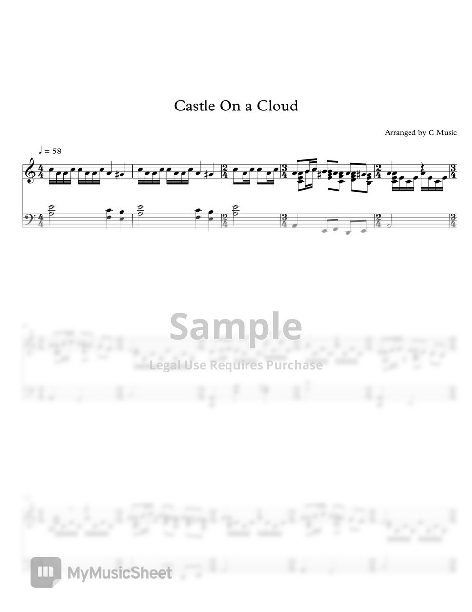 Les Misérables 孤星淚 - Castle On A Cloud by C Music