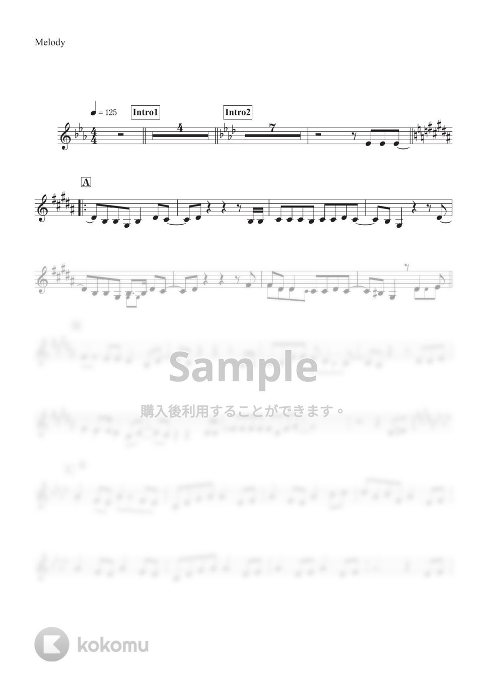 乃木坂46 - I see... (メロディー譜面inC) by ALT Music