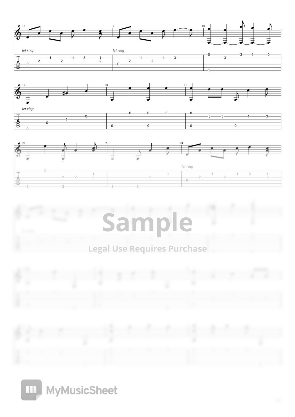 Darwin's Game OP - Chain (Guitar) Sheets by Jajnov
