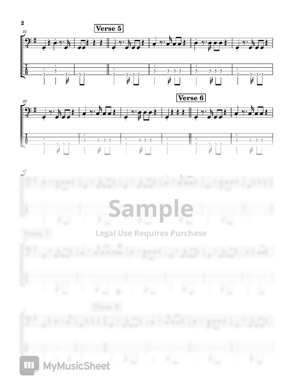 Afroman Because I Got High (Radio Edit) Sheet by SamboatMusic