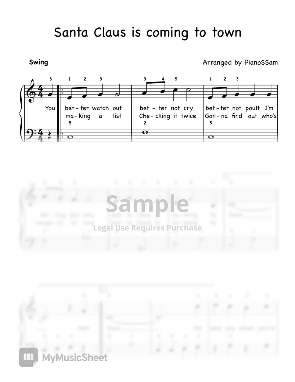 christmas-song-santa-claus-is-coming-to-town-level-2-by-pianossam