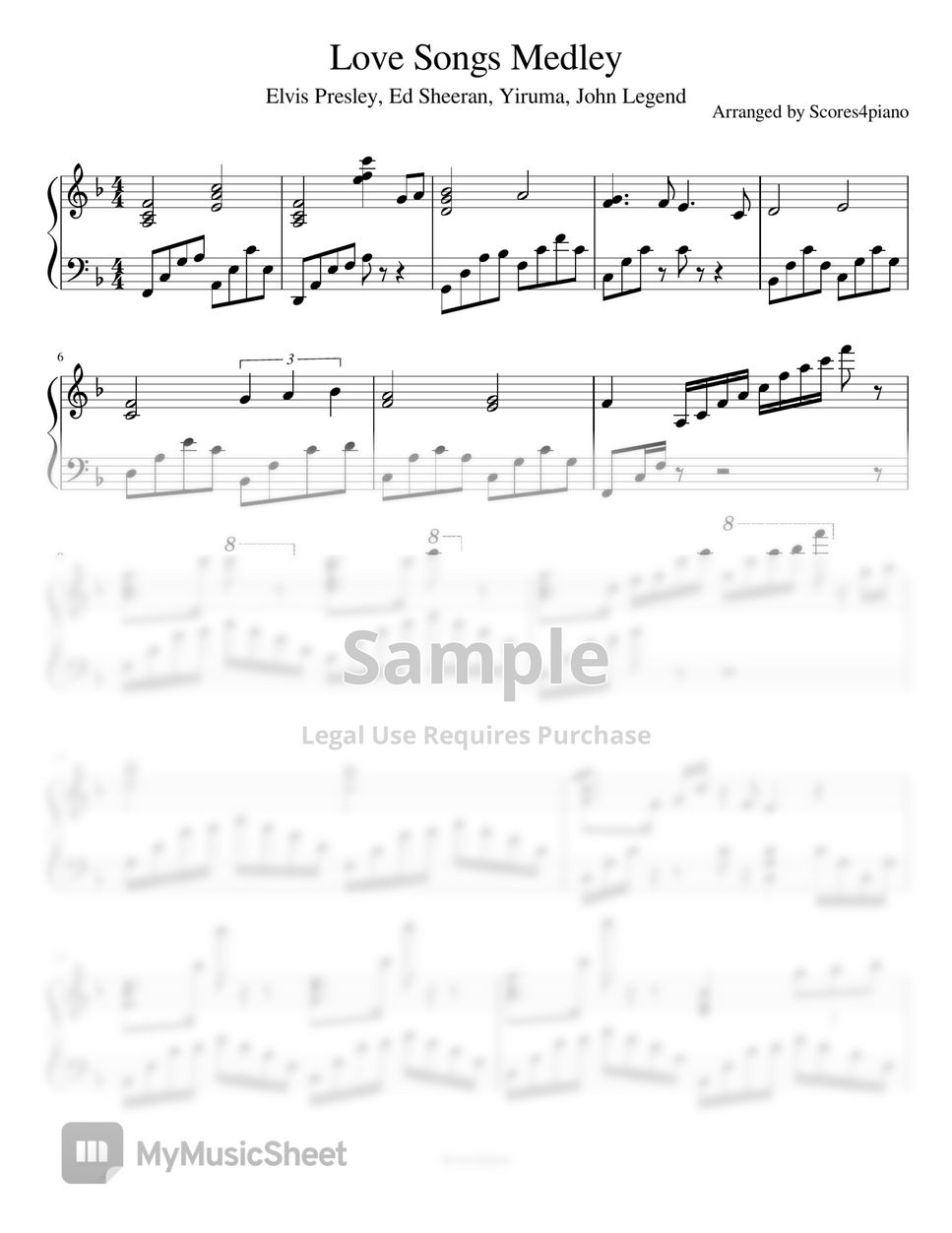 4-love-songs-medley-sheets-by-scores4piano