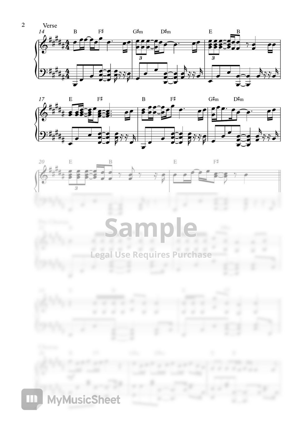 Maroon 5 - Memories (Piano Sheet Music) by Pianella Piano