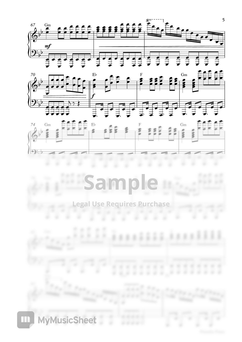 Vicetone, Tony Igy - ASTRONOMIA (COFFIN DANCE) (Piano Sheet) by Pianella Piano