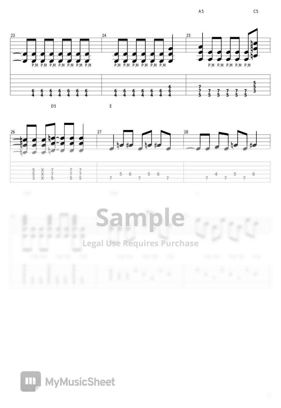 和田光司 - Butter-Fly by guitar cover with tab