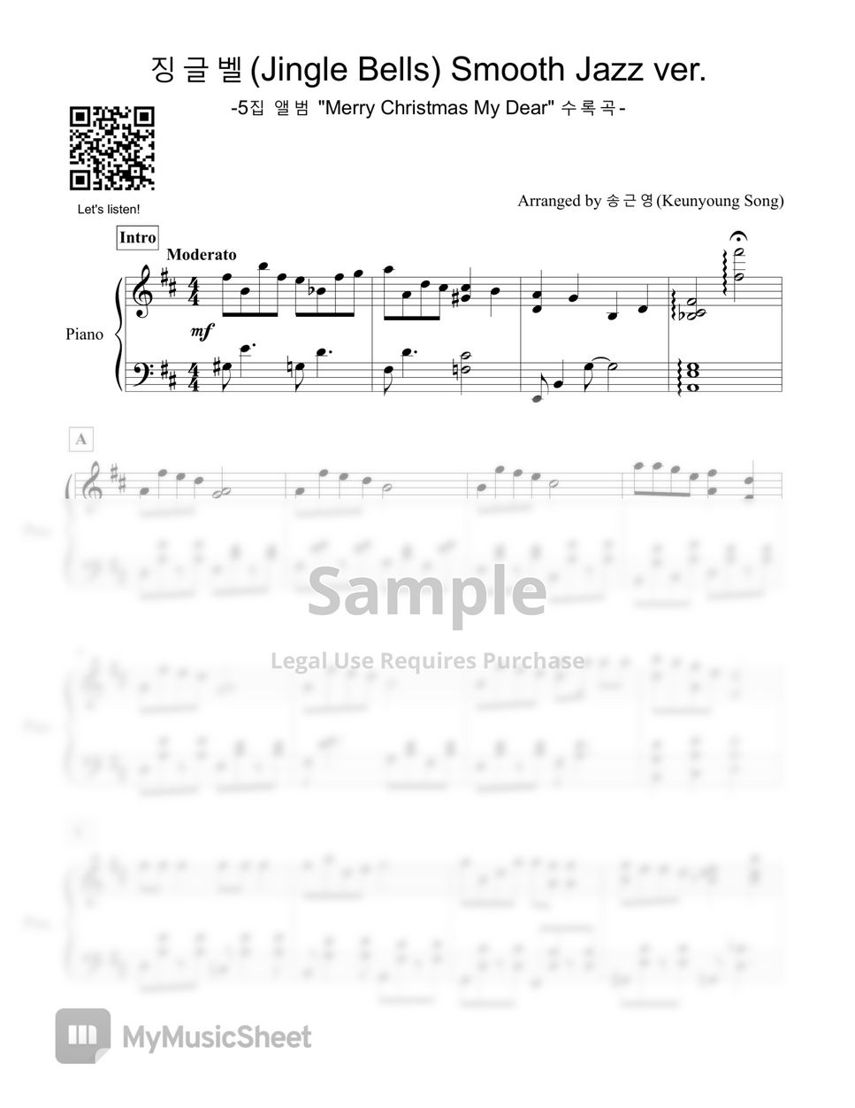 Keunyoung Song - Christmas Carol Piano Collection(13 songs) by Keunyoung Song