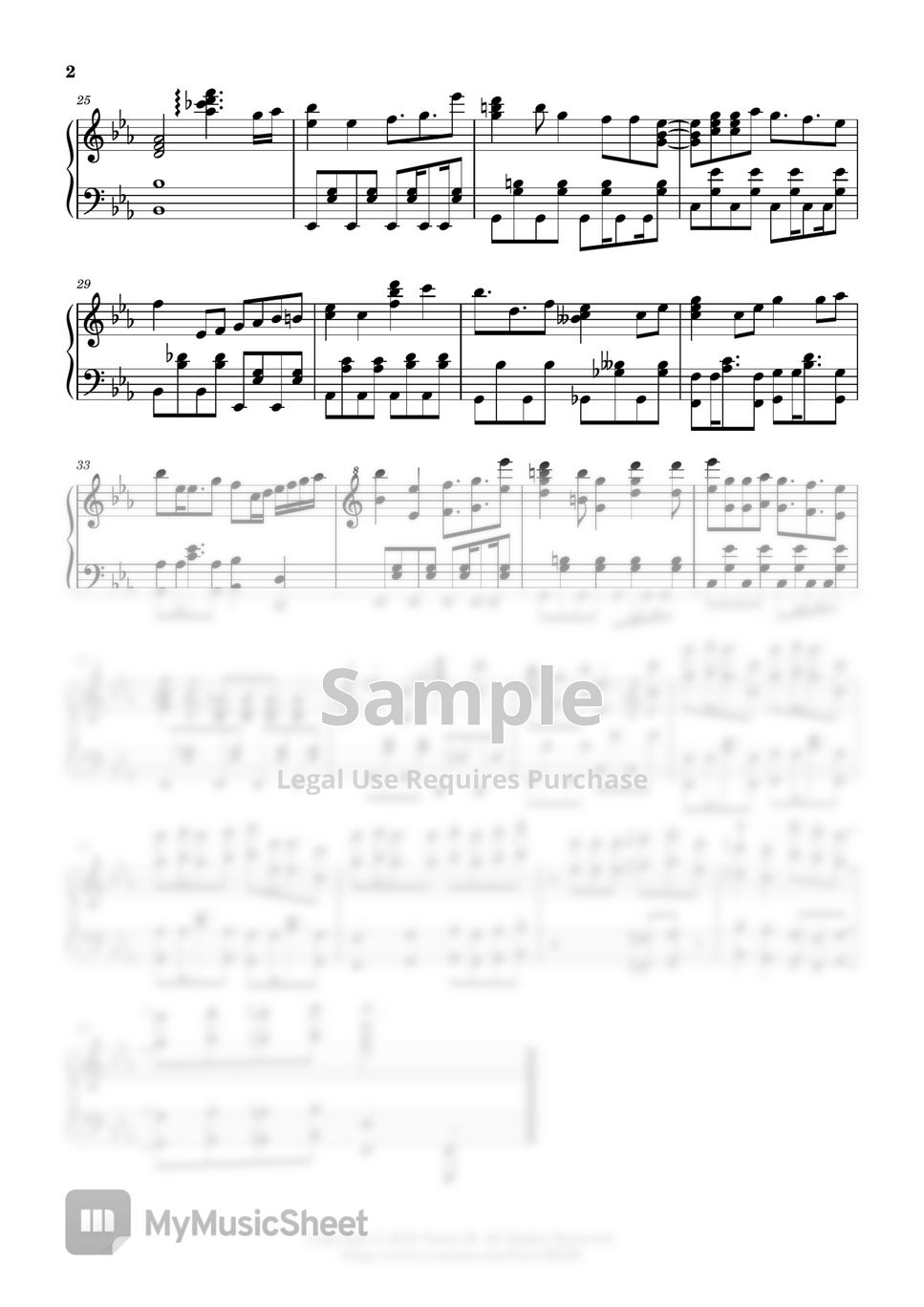 Bokutachi wa Benkyou ga Dekinai OP Sheet music for Piano (Solo