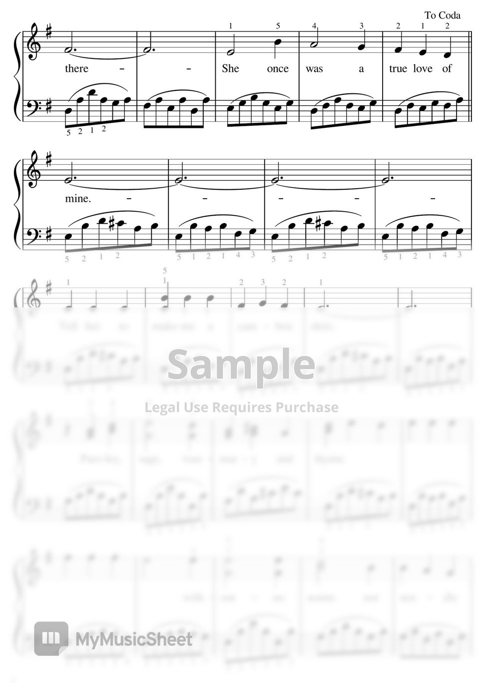 サイモン＆ガーファンクル - 【初級】スカボロー・フェア/サイモン