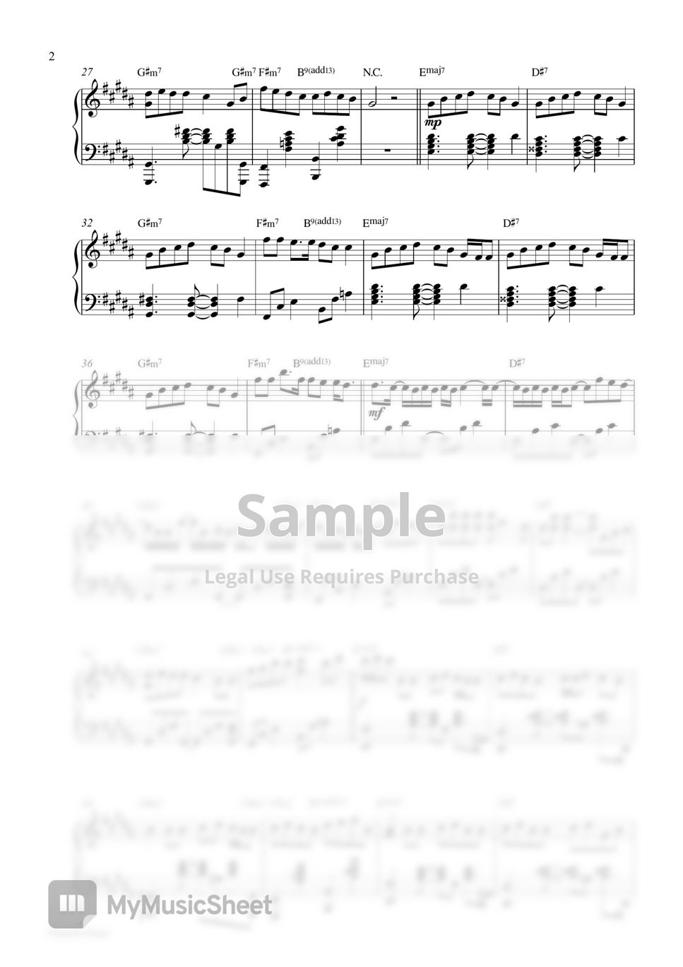 Jung Kook ft. Latto - Seven (PIANO SHEET - Special Price $2) by Pianella Piano