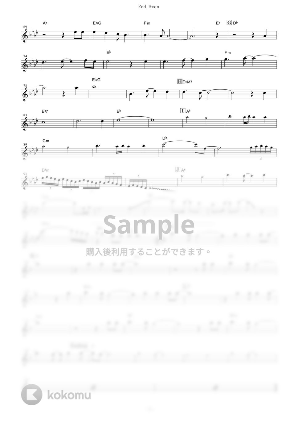 YOSHIKI feat. HYDE - Red Swan (『進撃の巨人』 / in C) by muta-sax