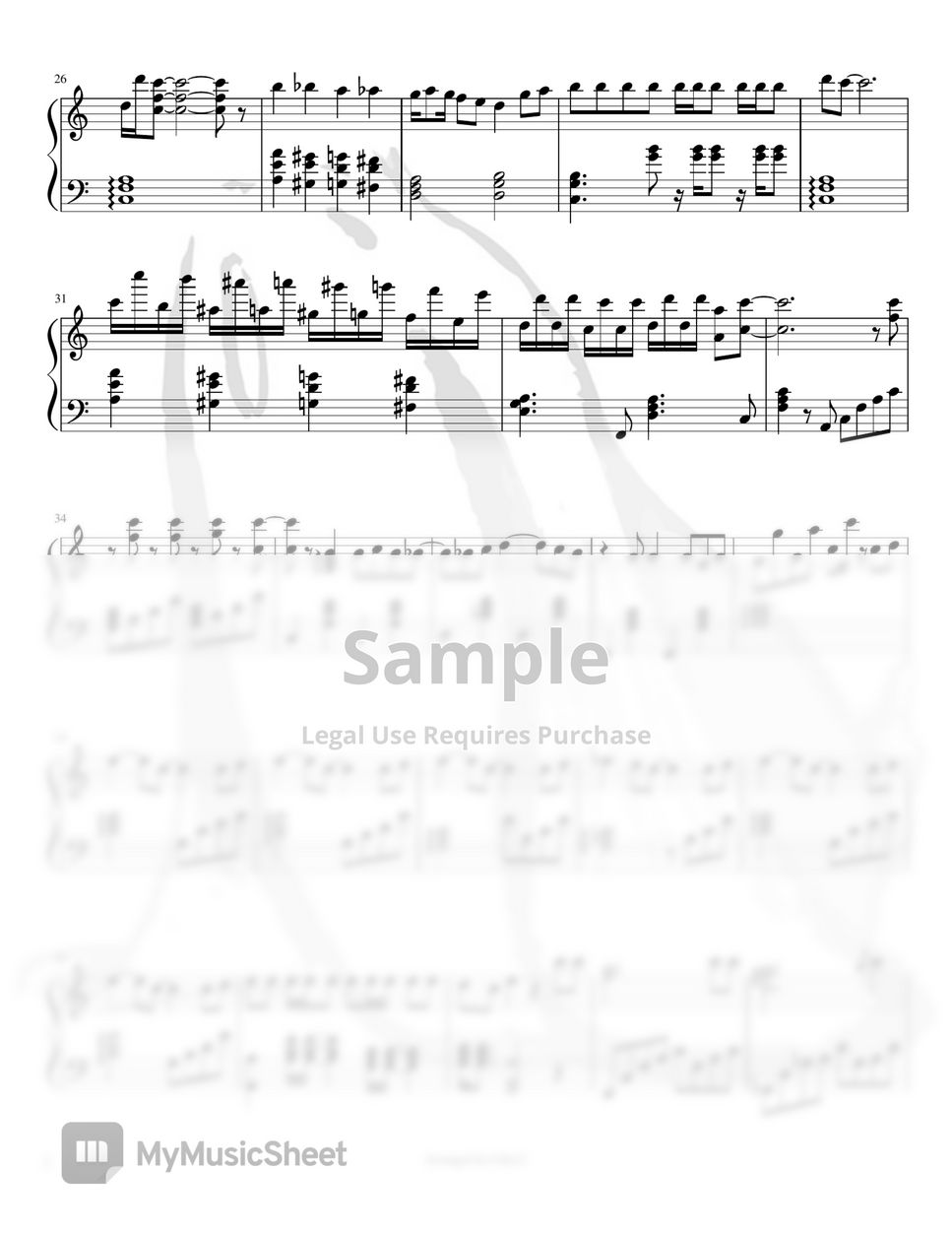 日向めぐみ - Catch You Catch Me-庫洛魔法使 OP1 (Full version Piano Sheet Music) by Lilac.C