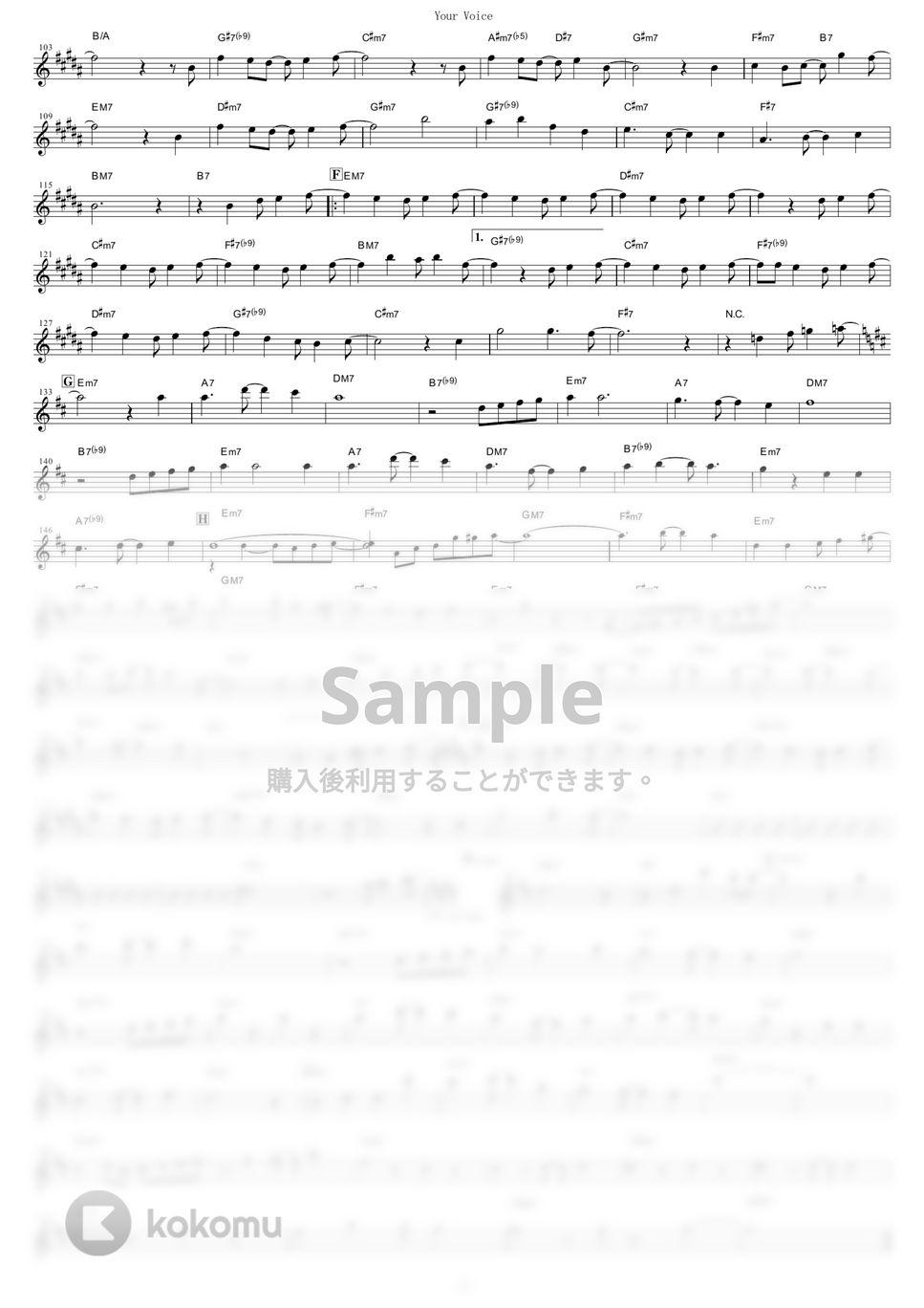 Rhodanthe* - Your Voice (『きんいろモザイク』 / in C) by muta-sax